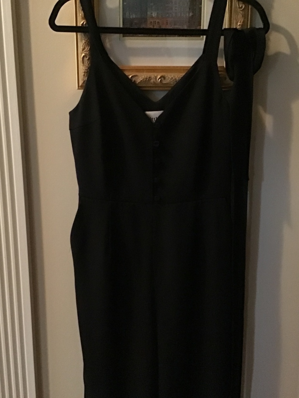 Aritzia Little Moon Black Crepe jumpsuit size M